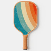 抽象芸術レトロ波線 ピックルボールラケット (裏面)