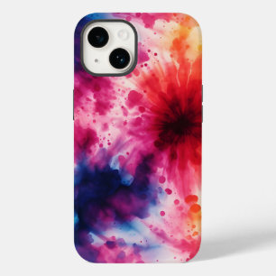 抽象芸術レトロ絞り染めパターンiPhone / iPadケース Case-Mate iPhone 14ケース