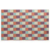 抽象芸術レトロ色の幾何学的パターン#4 ファブリック (ファットクウォーター)