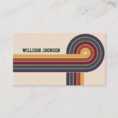 抽象芸術レトロ1980sパターン 名刺 (正面)
