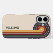 抽象芸術レトロ1980sパターン Case-Mate iPhoneケース (裏面 (横))