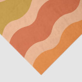 抽象芸術レトロ70年代の溝状ファンキー波 薄葉紙 (詳細)