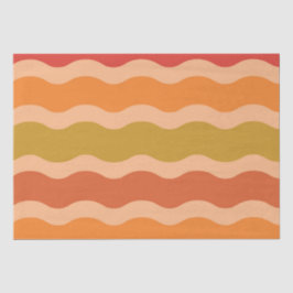 抽象芸術レトロ70年代の溝状ファンキー波 薄葉紙