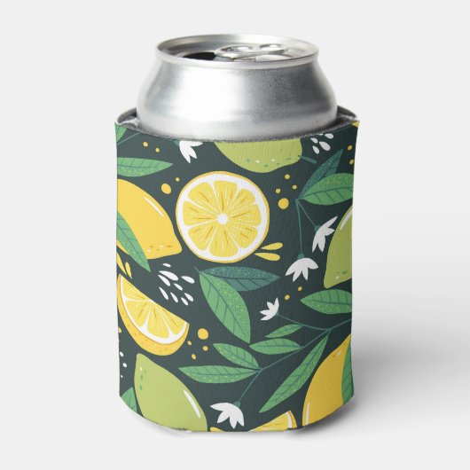 抽象芸術レモモダンン：シームレス。 缶クーラー (缶正面)