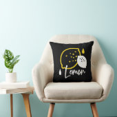 抽象芸術レモンイラストレーションフレッシュシトラスアート クッション (椅子)