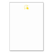 抽象芸術レモンイラストレーションフレッシュシトラスアート テーブルナンバー (裏面)