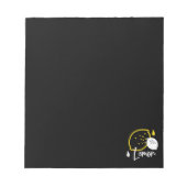 抽象芸術レモンイラストレーションフレッシュシトラスアート ノートパッド (正面)