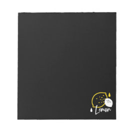 抽象芸術レモンイラストレーションフレッシュシトラスアート ノートパッド