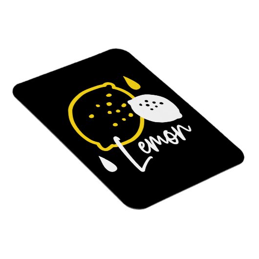 抽象芸術レモンイラストレーションフレッシュシトラスアート マグネット (右側)