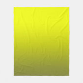 抽象芸術レモンブライトコントラストピュアカラートレンドモ フリースブランケット (正面)