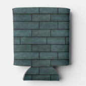 抽象芸術レンガ壁石装飾プリントロフトd 缶クーラー (裏面)