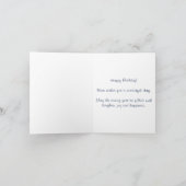 抽象芸術レーエレガントス&パールスハッピーバースデー カード (内部)