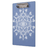 抽象芸術レースのようのブルーバックグラウンドでのフラクタル雪片 クリップボード (左)