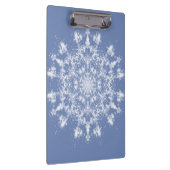 抽象芸術レースのようのブルーバックグラウンドでのフラクタル雪片 クリップボード (右)