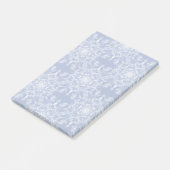 抽象芸術レースのようフラクタル雪片パターン（青） ポストイット (アングル)