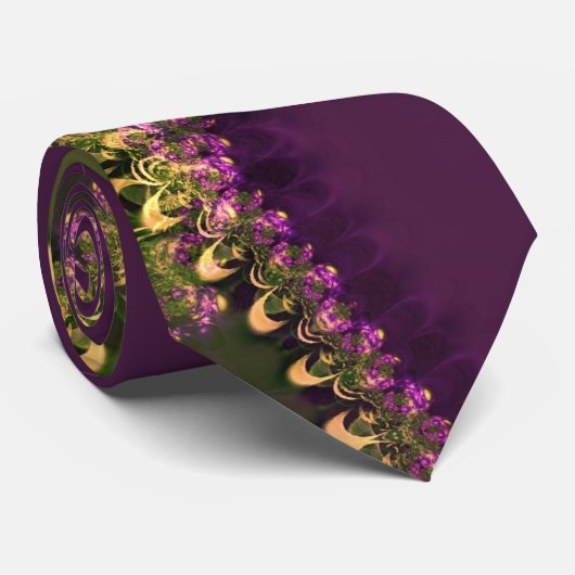 抽象芸術レースフラクタルファッションアートネックタイ ネクタイ (ロール)