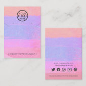 抽象芸術ロゴのネックレスとイヤリングのディスプレイを追加 コーリングカード (正面/裏面)