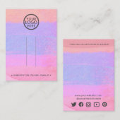 抽象芸術ロゴを追加するヘアクリップバレットディスプレイ コーリングカード (正面/裏面)