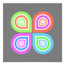 抽象芸術ロゴ フォトプリント