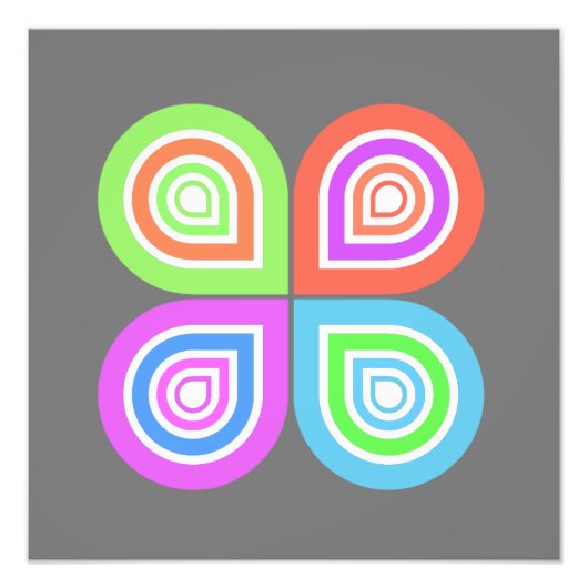 抽象芸術ロゴ フォトプリント            (正面)