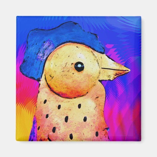 抽象芸術ロスター4 マグネット (正面)