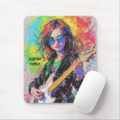 抽象芸術ロックギタリスト マウスパッド (マウス)