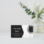 抽象芸術ロックンロールバンドギター 名刺 (スタンド正面)