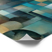 抽象芸術ロマンチックハートポスター ポスター (角)