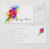 抽象芸術ロリケ絵を描ット(ばちゃばちゃ)跳ねる 名刺 (正面/裏面)