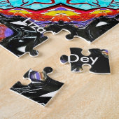 抽象芸術ロータスジグソーパズル ジグソーパズル (側面)