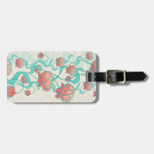 抽象芸術ロータスパターン ラゲッジタグ (正面横)