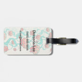 抽象芸術ロータスパターン ラゲッジタグ (裏面横)