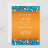 抽象芸術ロータスフラワー結婚式招待状 招待状 (正面)