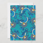 抽象芸術ロータスフラワー結婚式招待状 招待状 (裏面)