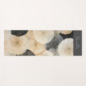 抽象芸術ロータス離れ ヨガマット (正面(横))