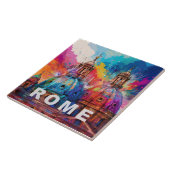 抽象芸術ローマアートモダンイタリアンCityscape タイル (側面)