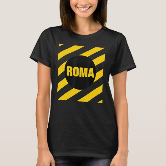 抽象芸術ローマイタリアスクエアスタイルローマイタリアイルス Tシャツ (正面)