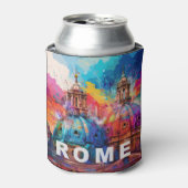 抽象芸術ローマスカイライン 缶クーラー (缶正面)