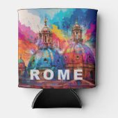 抽象芸術ローマスカイライン 缶クーラー (正面)