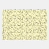 抽象芸術ワイヤツリーミッドセンチュリーアートAny大事な行事 ラッピングペーパーシート (正面3)