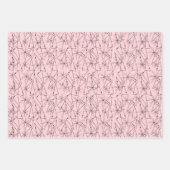 抽象芸術ワイヤツリーミッドセンチュリーアートAny大事な行事 ラッピングペーパーシート (正面2)