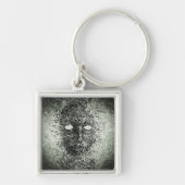 抽象芸術ワイヤマスク キーホルダー (正面)