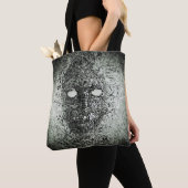 抽象芸術ワイヤマスク トートバッグ (クローズアップ)