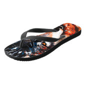 抽象芸術ワイルドスピリット ビーチサンダル (アングル)