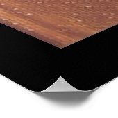 抽象芸術ワイルドネスフォレストフクロウの芸術 ポスター (角)