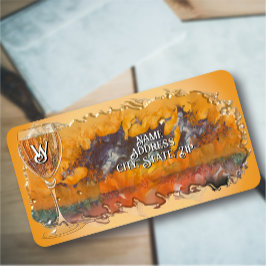 抽象芸術ワインサンセット0612アドレス ラベル