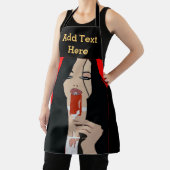 抽象芸術ワインデザイン追加文字、エプロン エプロン (インサイチュ)