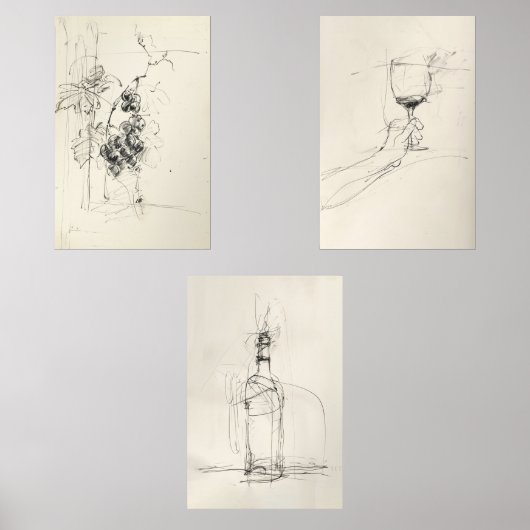 抽象芸術ワイントリプチチ –  (正面)