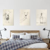 抽象芸術ワイントリプチチ –  (寝室)