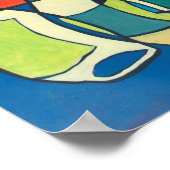 抽象芸術ワインポスター ポスター (角)